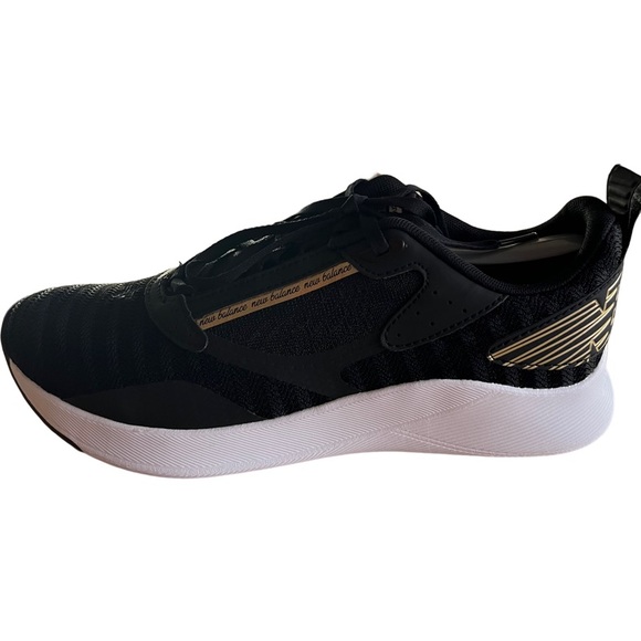 New Balance Womens Beaya Black with Gold Metallic Size 10 - Picture 2 of 9
